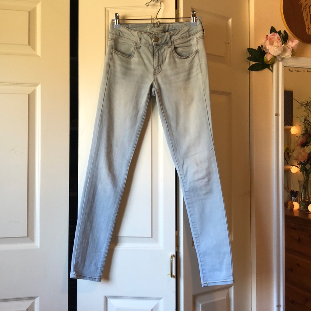Light, super stretch, skinny, American Eagle jeans